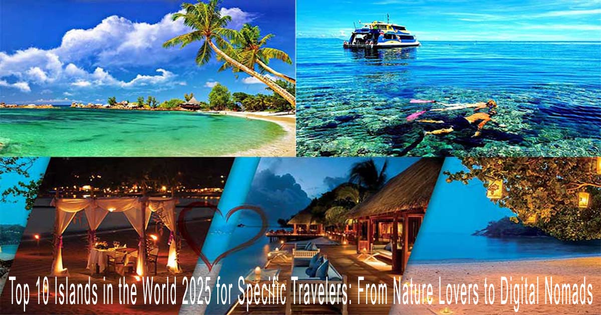 Top 10 Islands in the World 2025 for Specific Travelers