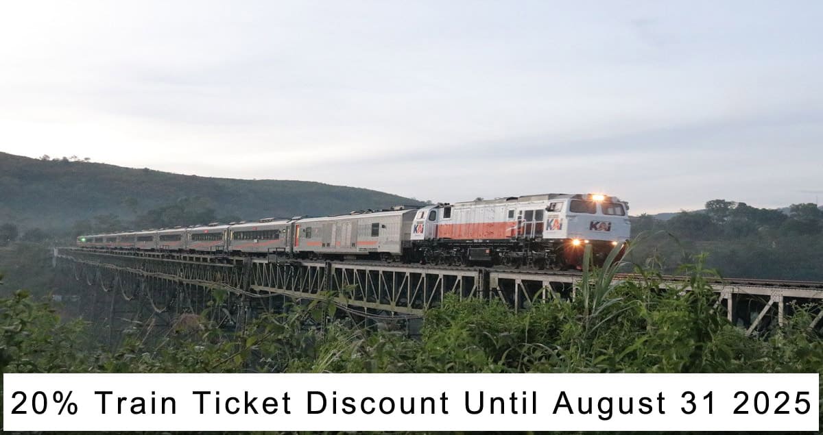 20% Train Ticket Discount Until August 31 2025